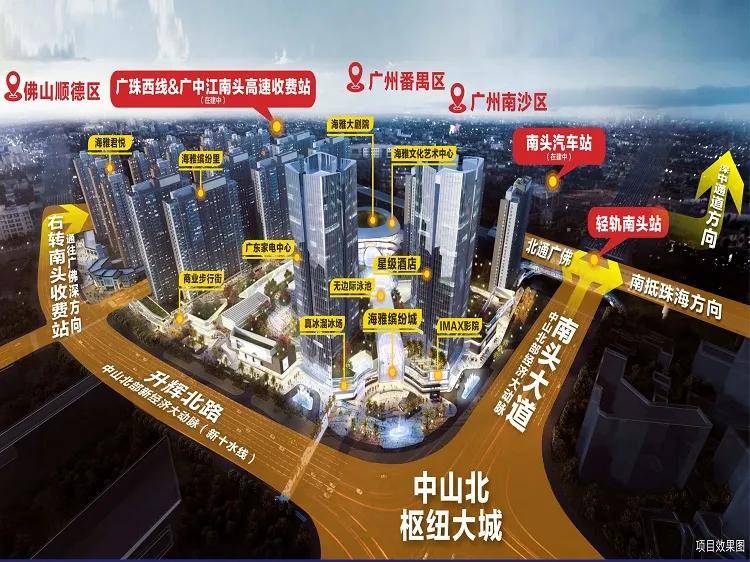 中山南头轻轨旁【海雅缤纷城】售楼处电话-交通-价格