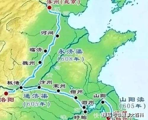 这南北大运河的四段,实际上是四条运河,它将江淮地区,中原地区和河北