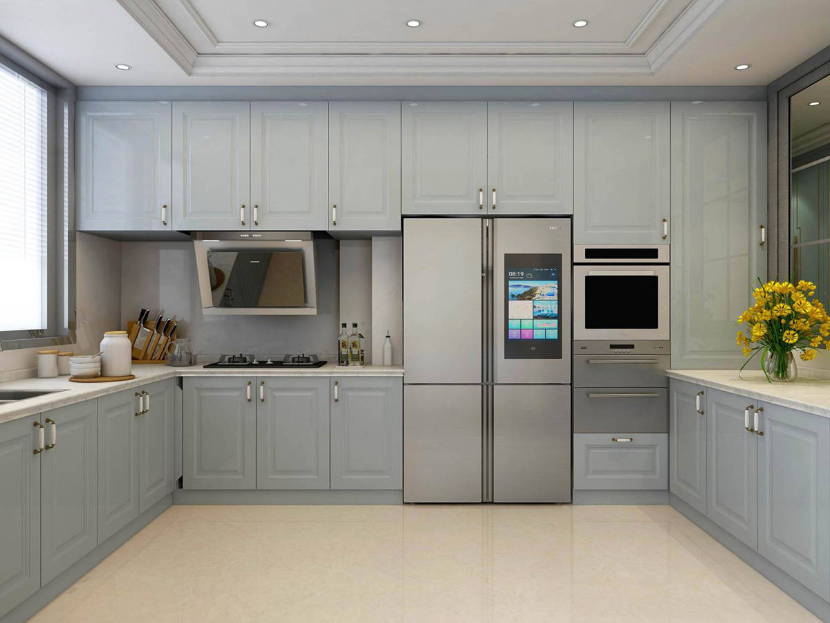 如果厨房空间够用,定做一个高柜吧,让你家厨房好用又高大上!