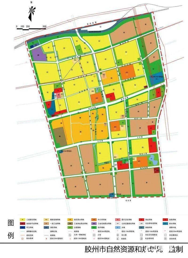 胶州这个片区控规公示 将打造职住平衡城市复合居住区