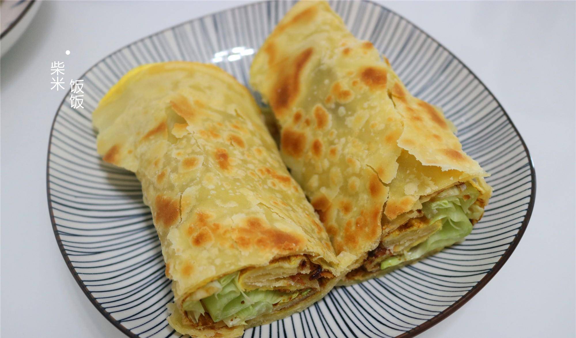 正月初四吃烙饼,两种面粉搭配,外酥里软米香四溢,太好吃了