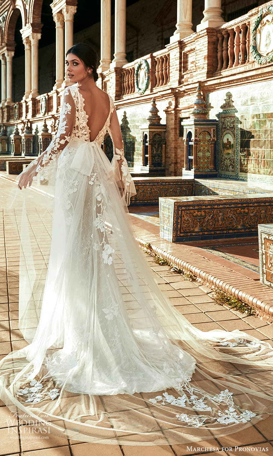 原创marchesa for pronovias 2022 婚纱系列 引人注目的轻质结构