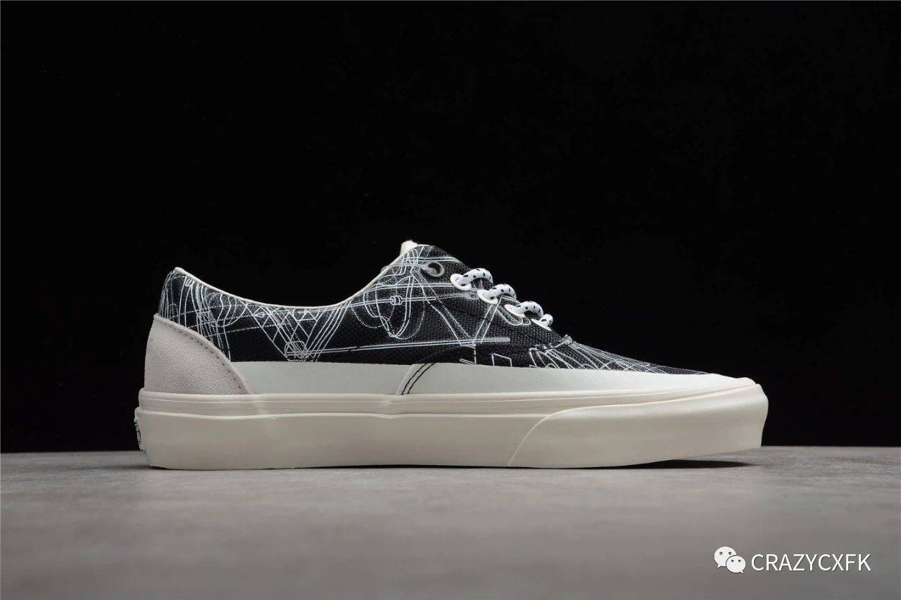 c2h4 x vans virtual reality alpha era 万斯黑白印花低帮联名板鞋