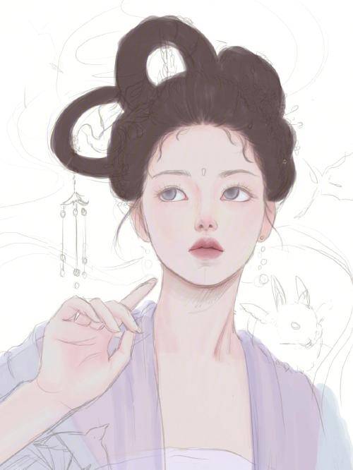 嫦娥仙子插画教程|附教学和软件