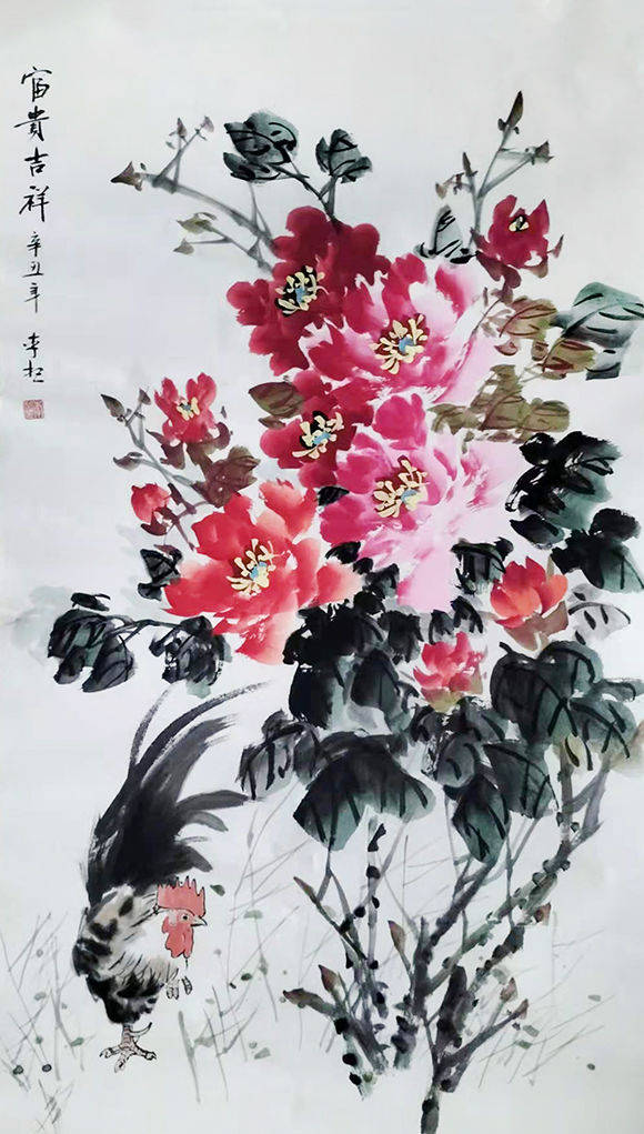 画家李想 墨色精妙 劲骨刚心_晋州市