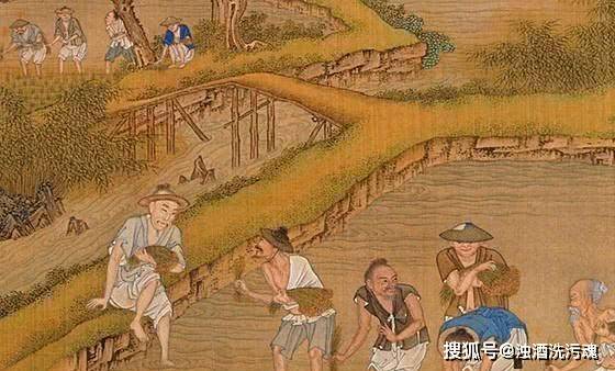从事农产的古代农民