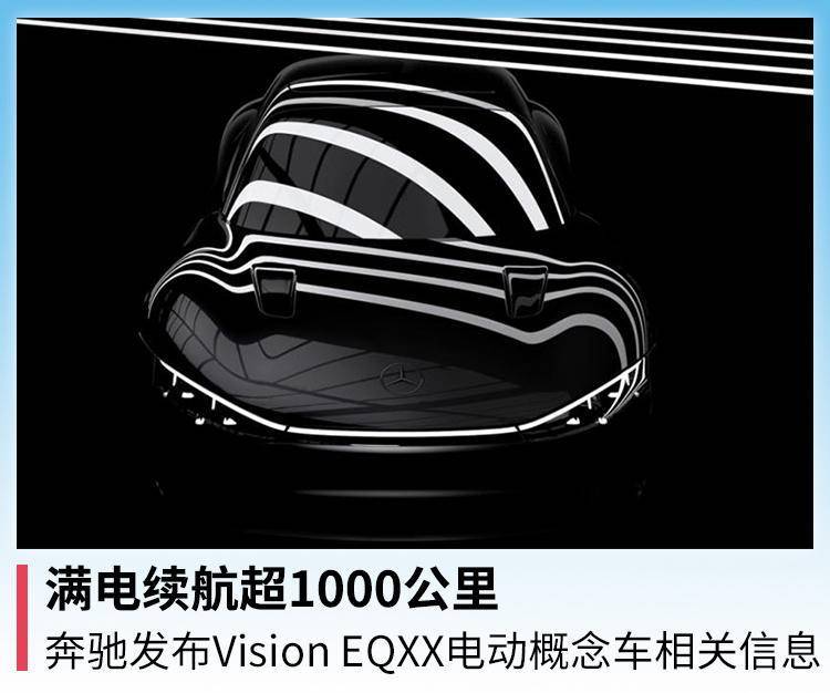 满电续航超1000公里,奔驰发布vision eqxx电动概念车相关信息