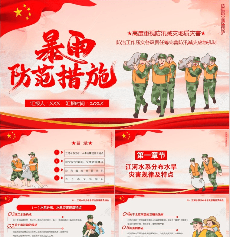 推荐三: 暴雨防范措施防洪防汛ppt模板(编号:jdrmewjpj.html)