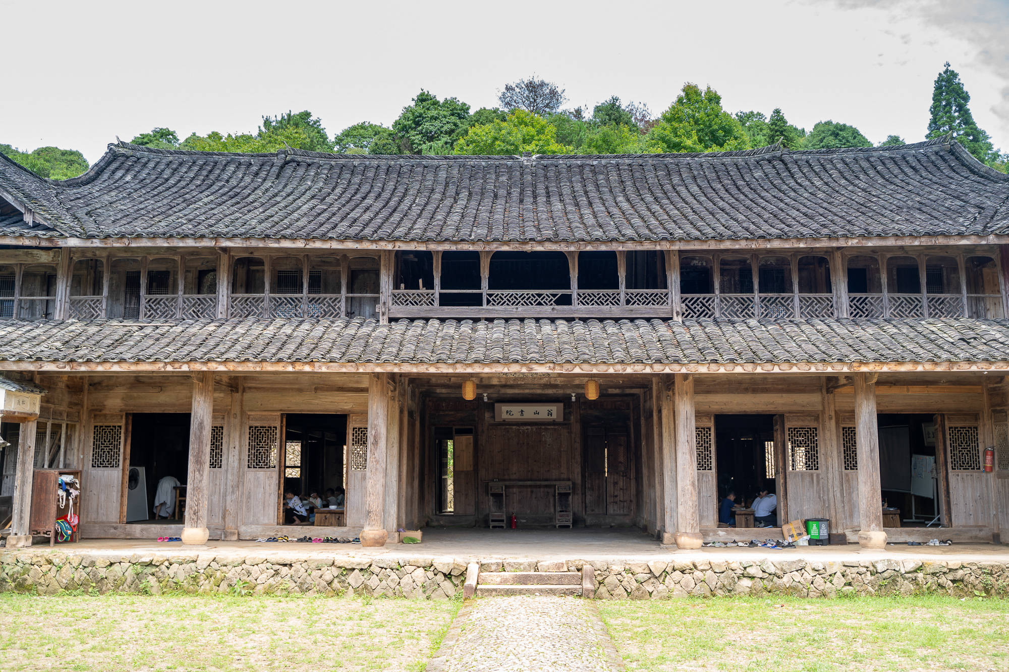 原创泰顺乡贤返乡办翁山书院古民居翰墨飘香传承国学经典