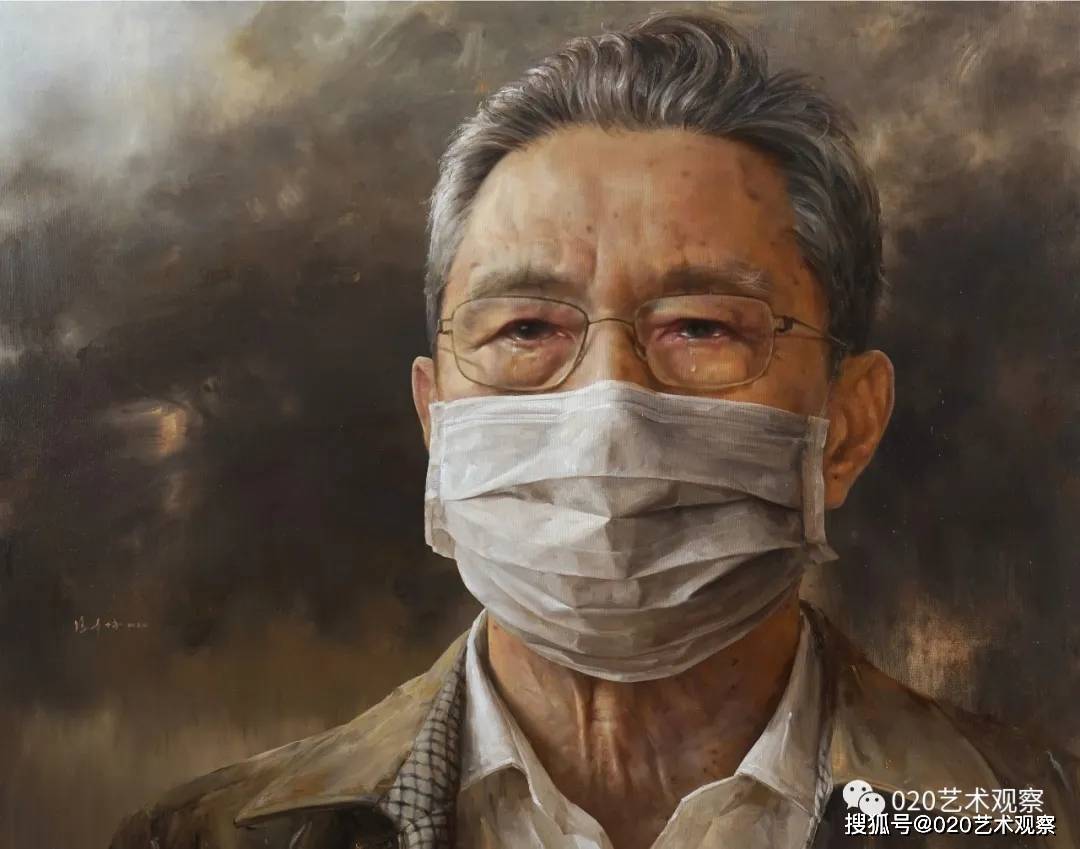 冯少协:今天,我用这幅油画作为礼物表达我对钟南山院士的崇高敬意!