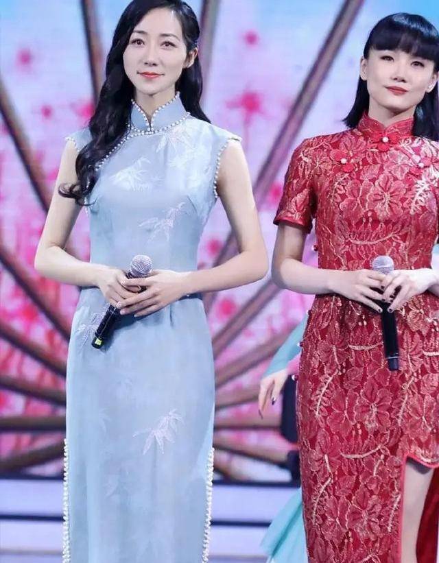 原创沈梦辰身材骨感,但是穿紧身旗袍,也能勒出曲线感