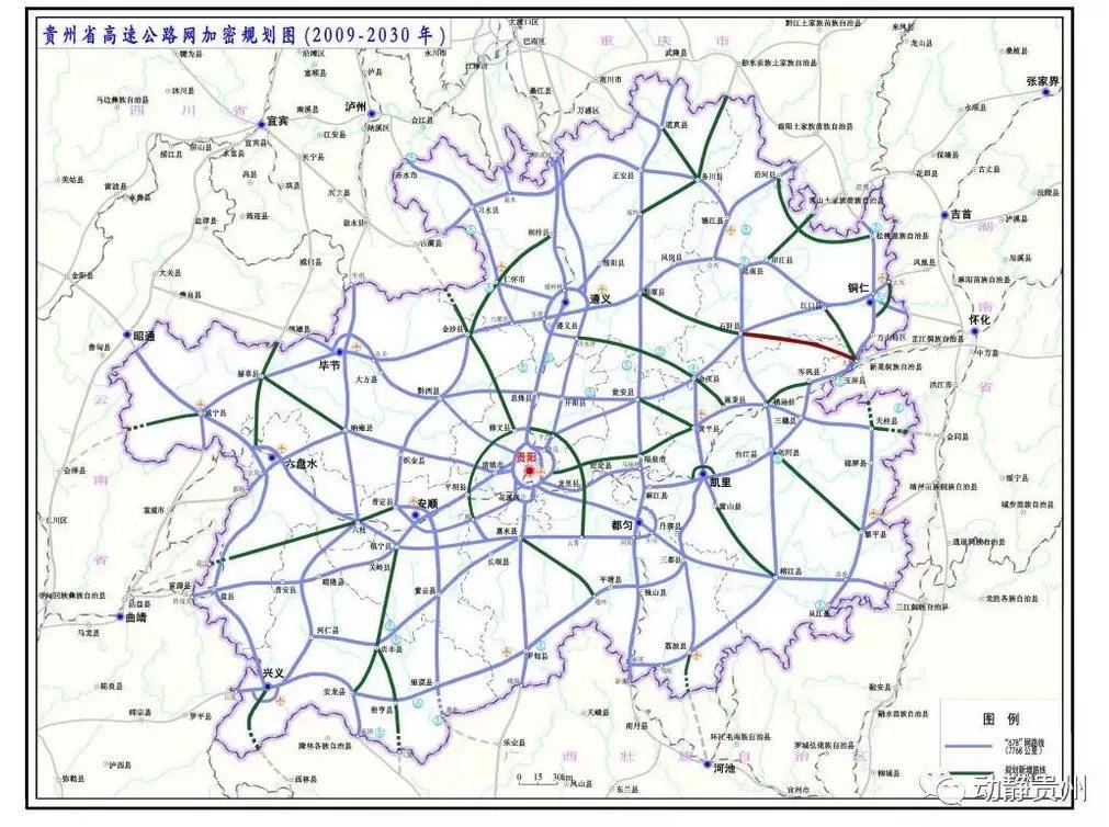 图中红线部分为石阡至玉屏(大龙)高速公路大致走向