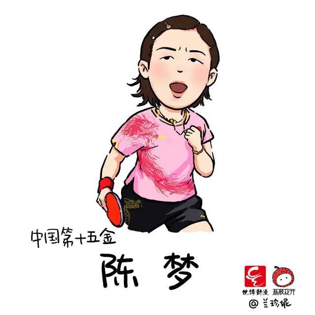 萌翻了济南姑娘手绘38张奥运冠军漫画网友直呼妙啊