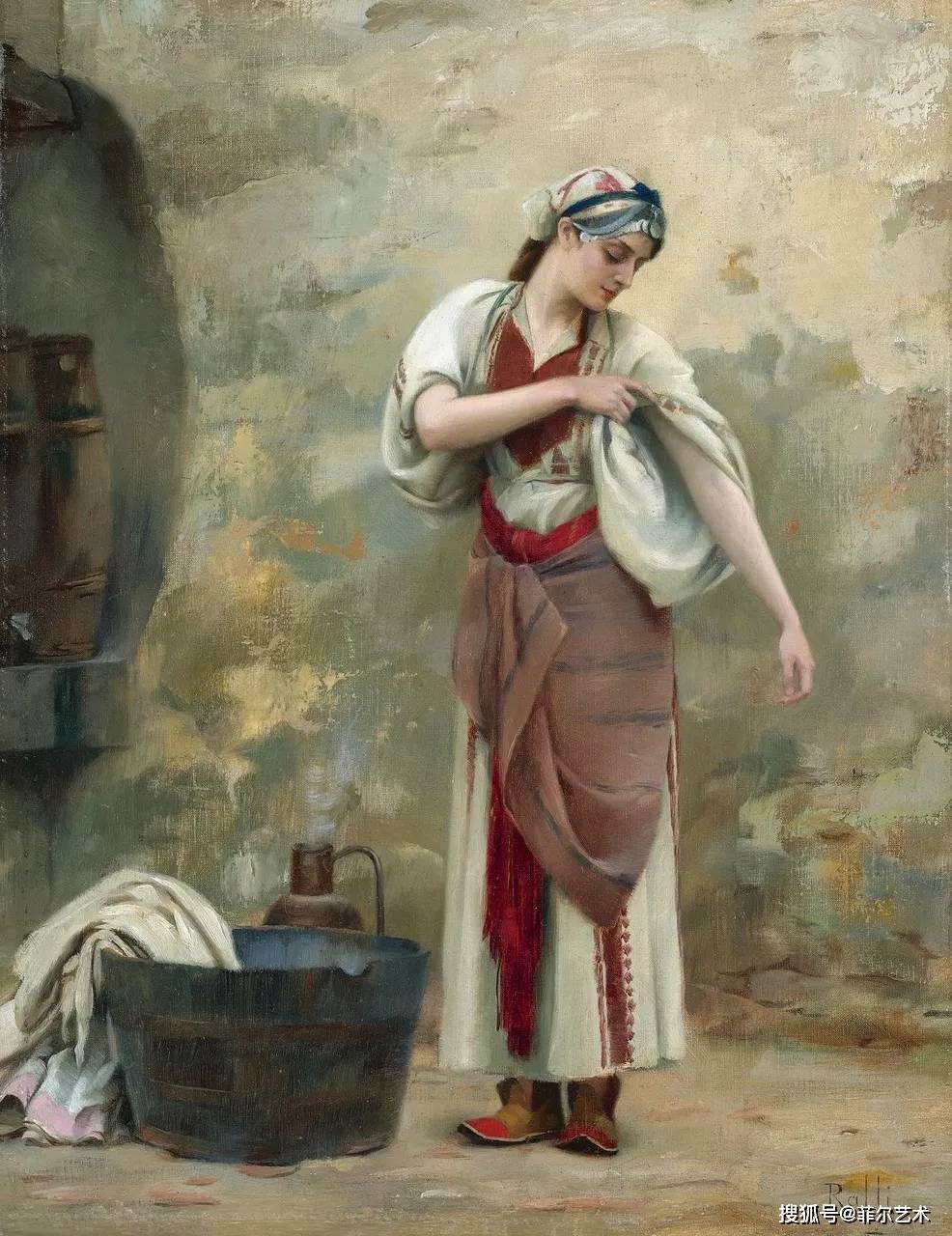 微妙而动人的漂亮姑娘~希腊画家蒂奥多·拉利油画作品