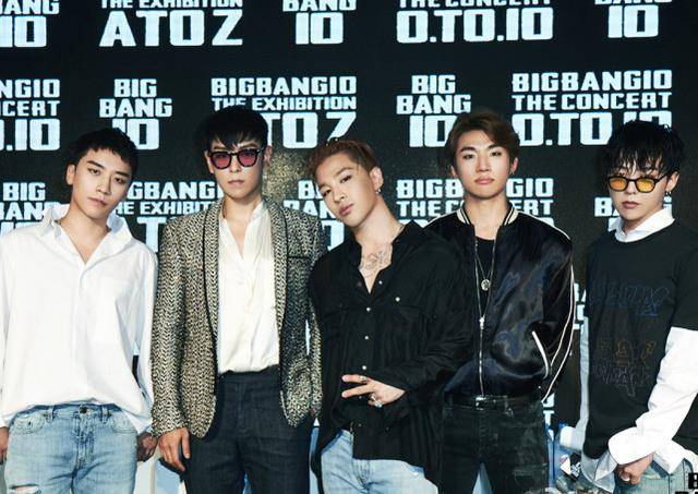 bigbang合照五人,bigbang五人合照 韩媒称bigbang5人将合体复出,遭网友同声抵制?