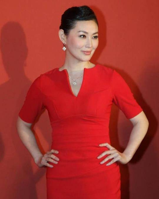 48岁王思懿身材真好,穿大红色包臀裙女人味十足,红毯上真惊艳