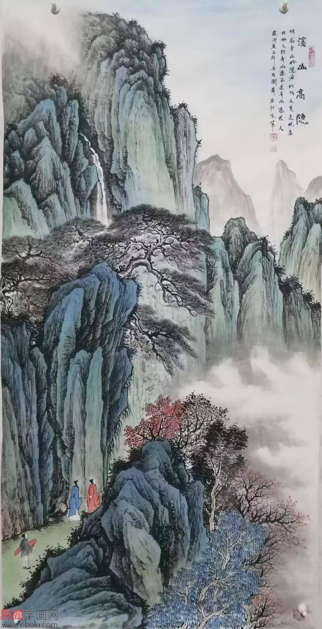 黄开前仿古山水画赏析