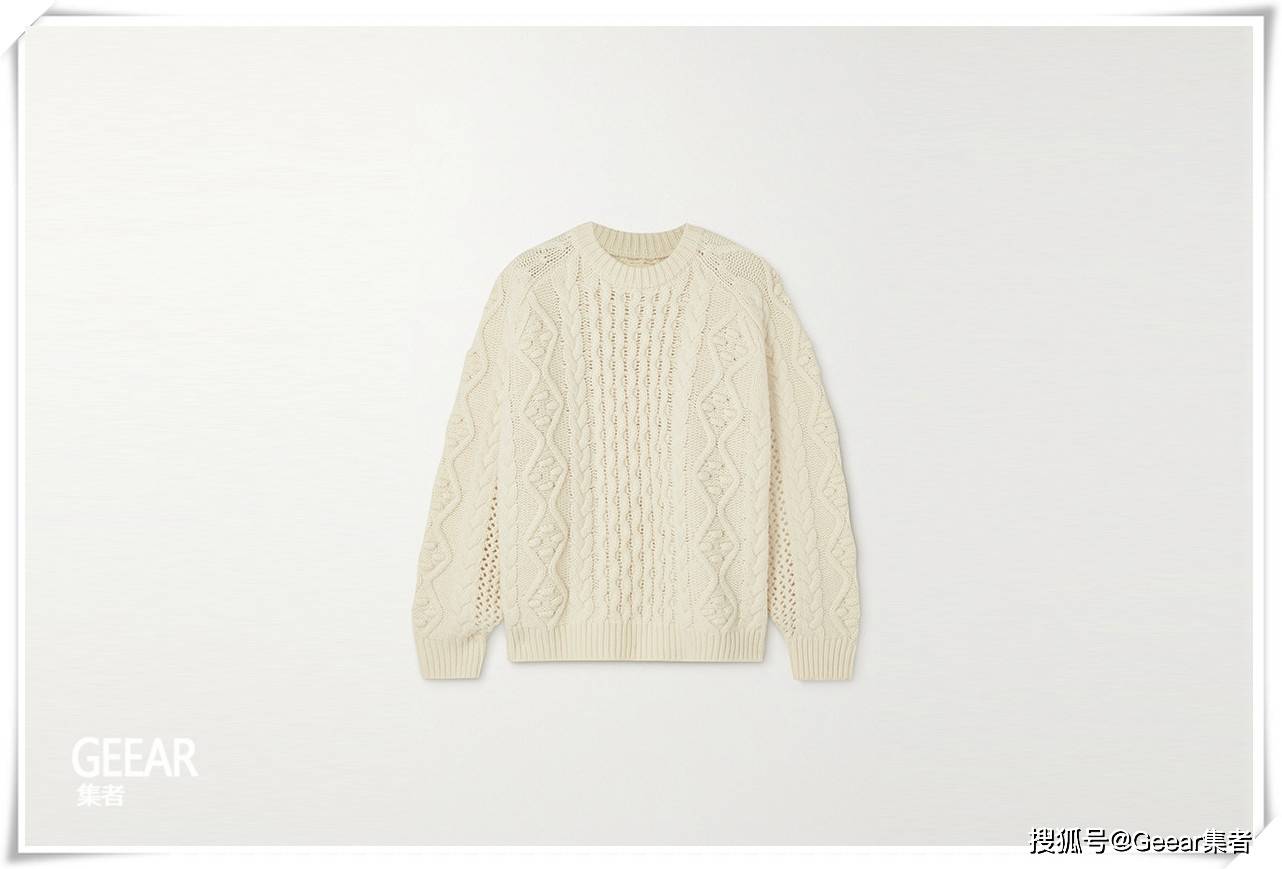 loulou studio secas oversized cable-knit wool and cashmere-blend