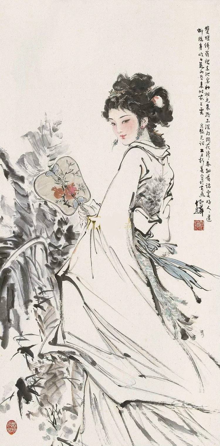 1972年师从著名人物画大师蒋兆和先生,潜心研究中国人物画直至1986年