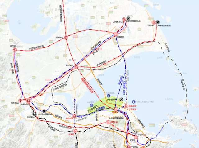 这两条城际铁路终于要来了,余慈,杭州湾新区稳稳的c位