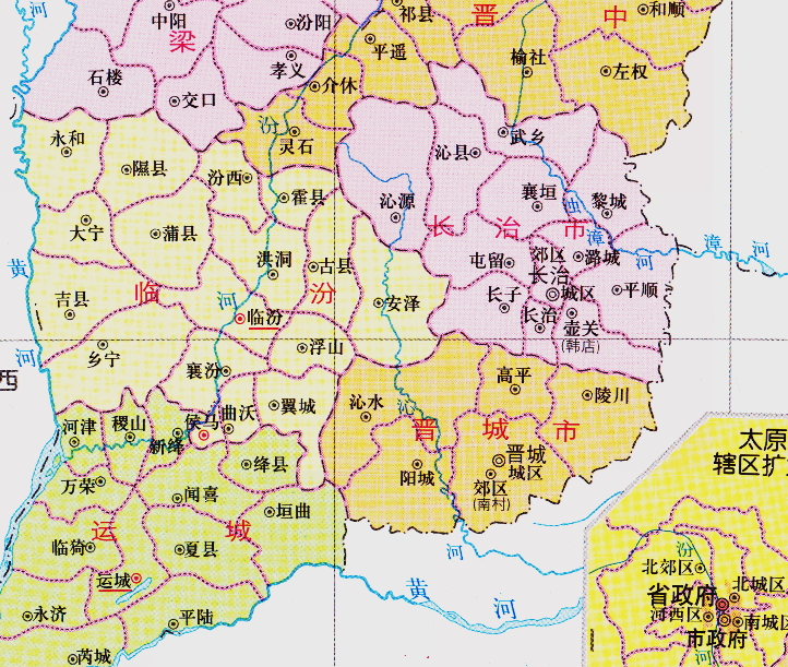 原创山西省的区划调整,11个地级市之一,运城市为何有13个区县?