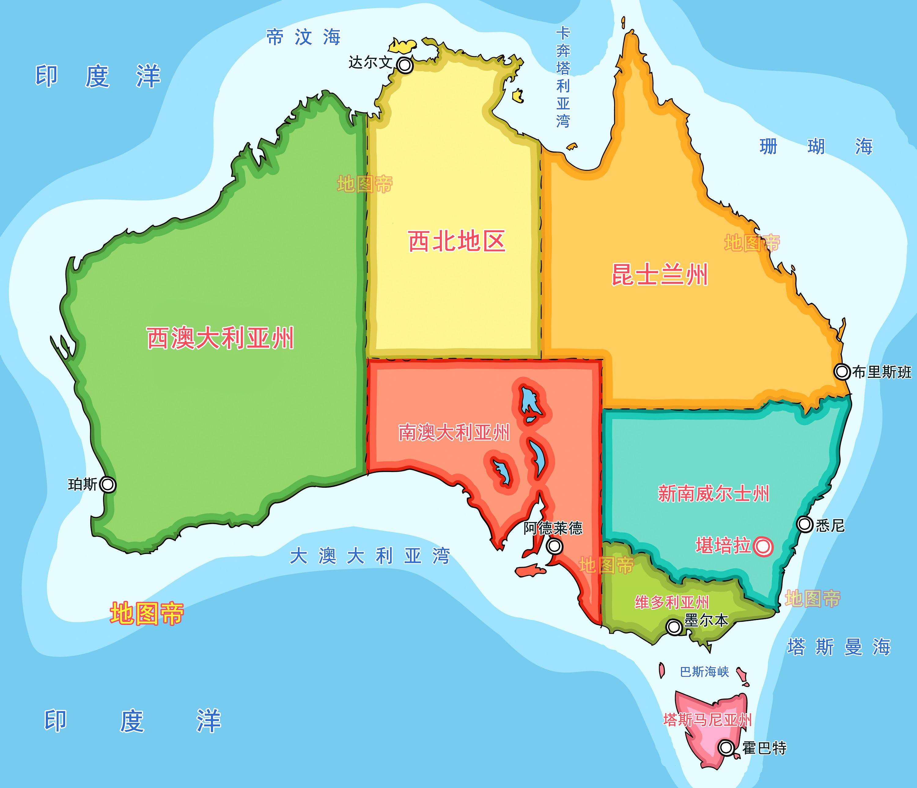 原创澳大利亚面积最大的州按国家排世界前十可能独立吗