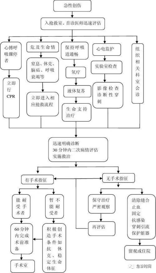 常见急症急救各种流程图