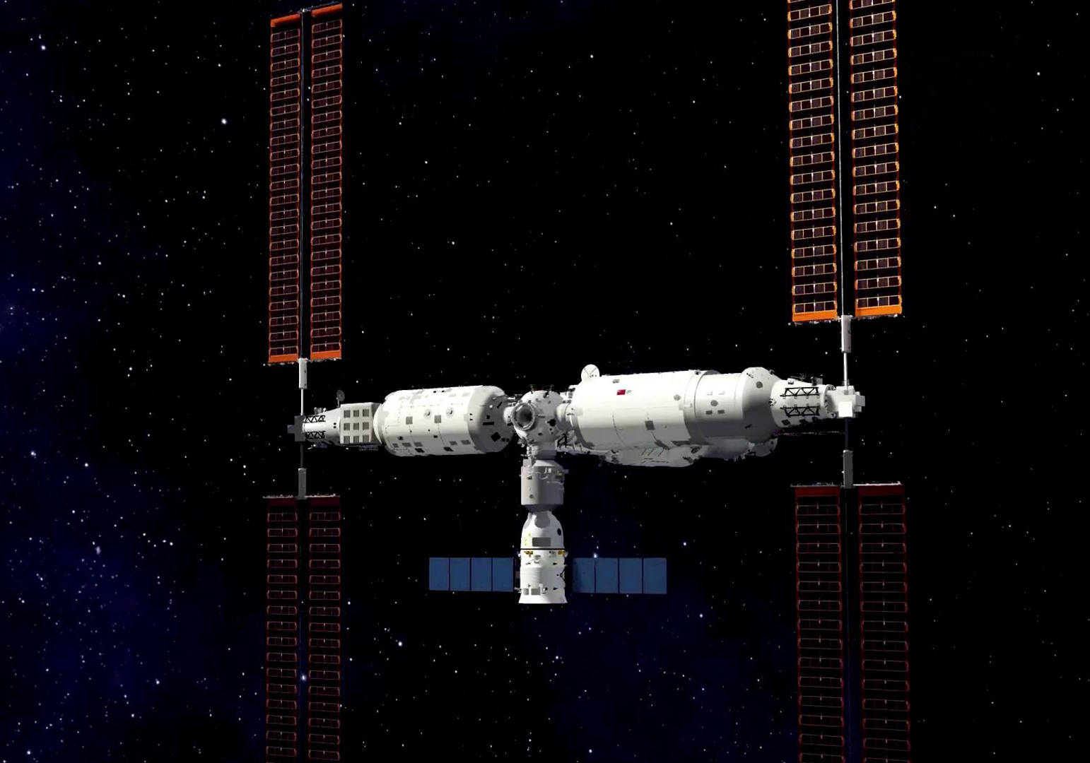 因此问天号与梦天号两个实验舱都是先行轴向对接于前向对接口,再由