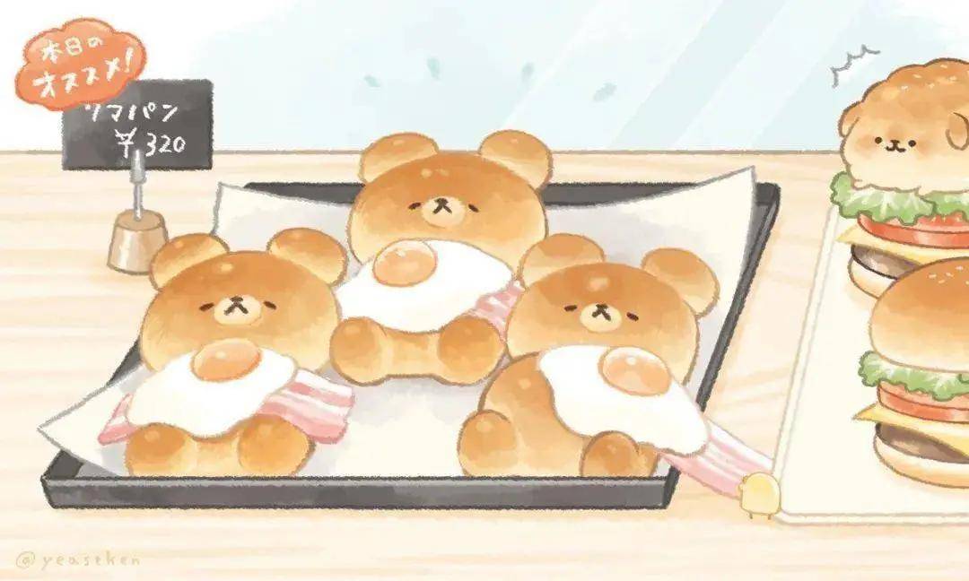 柴里柴气的柴犬面包!一不小心,被面包治愈了!_bgm