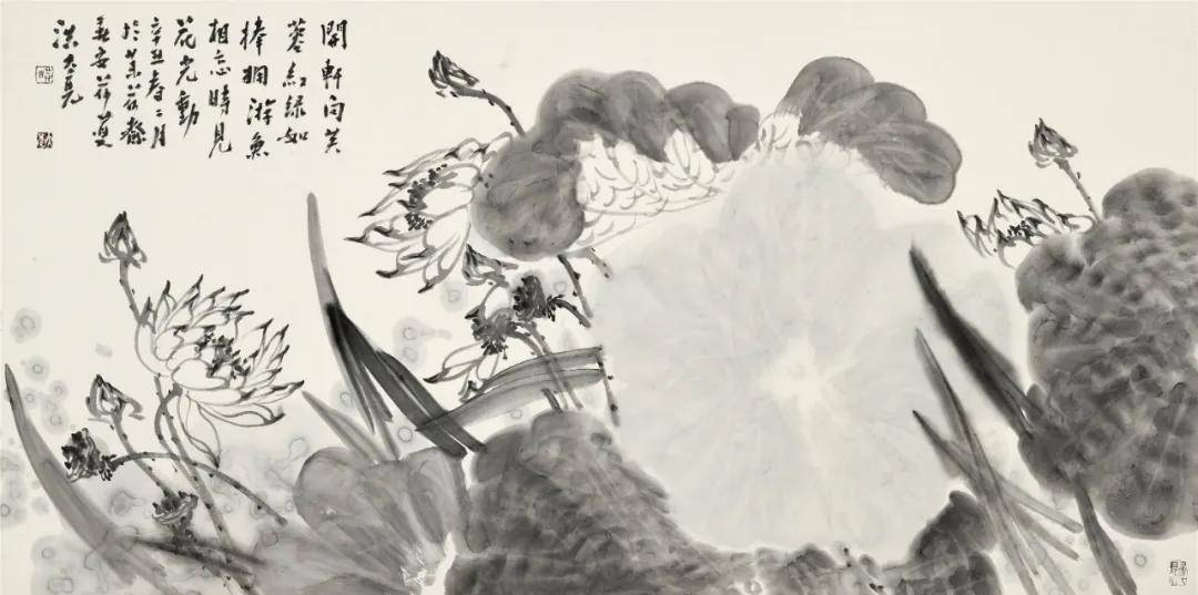 展讯梦回新安洪大亮书画作品捐赠家乡北京汇报展