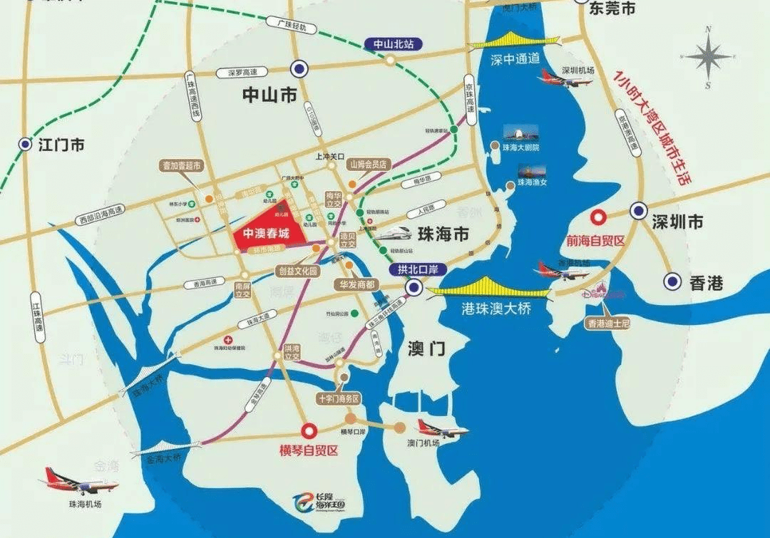 周边有中澳豪逸半岛幼儿园,中澳景湖居幼儿园,十四村小学,安阜小学