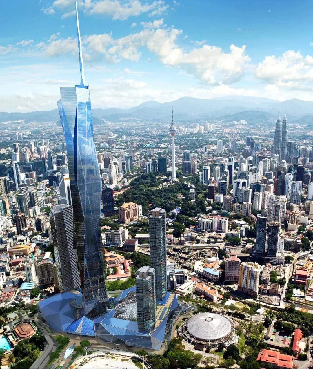 东南亚最高全球第二高大楼merdeka118塔安全封顶