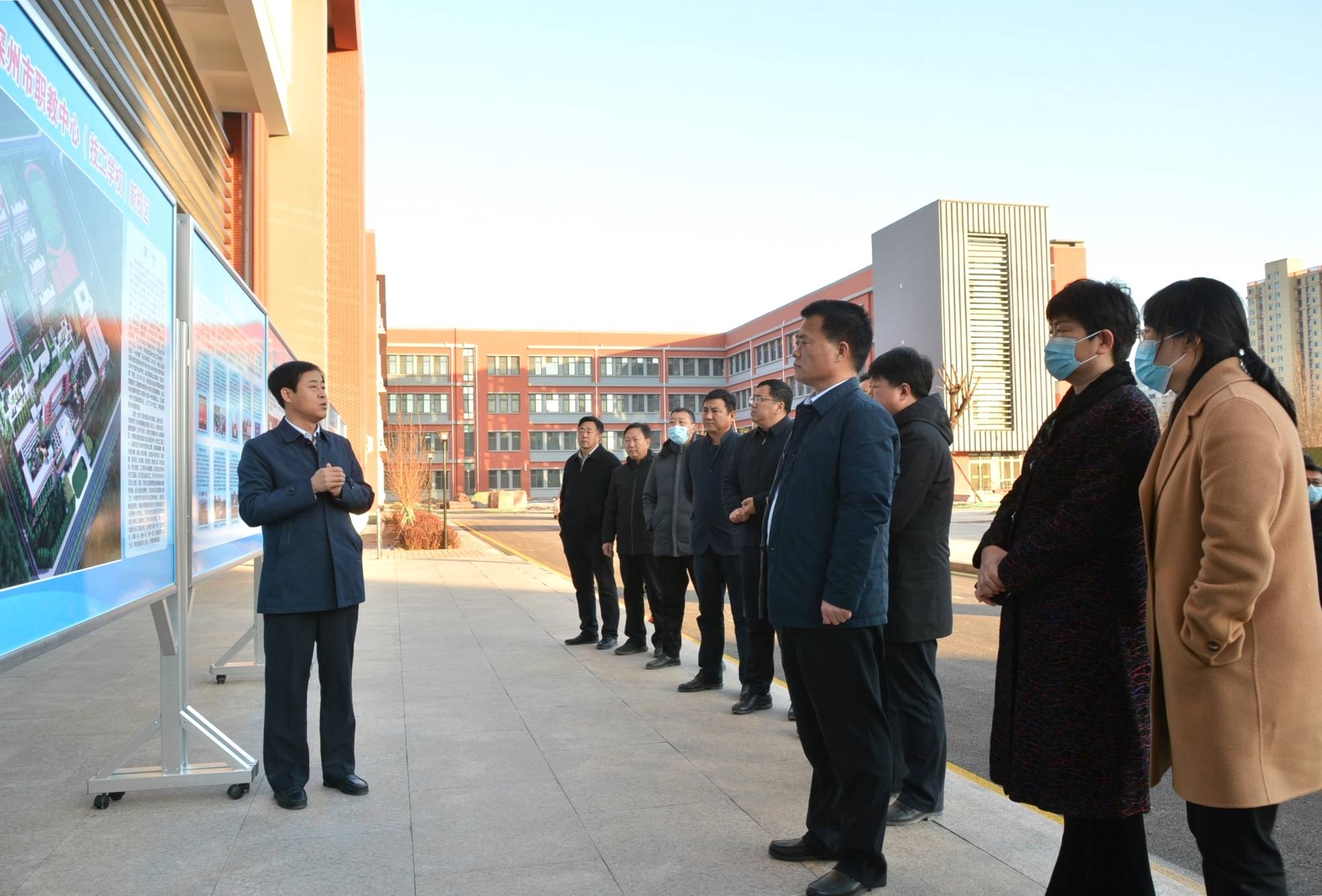 衡水市深州市委书记王文强来深州职教(技工学校)新校区督导调研_建设