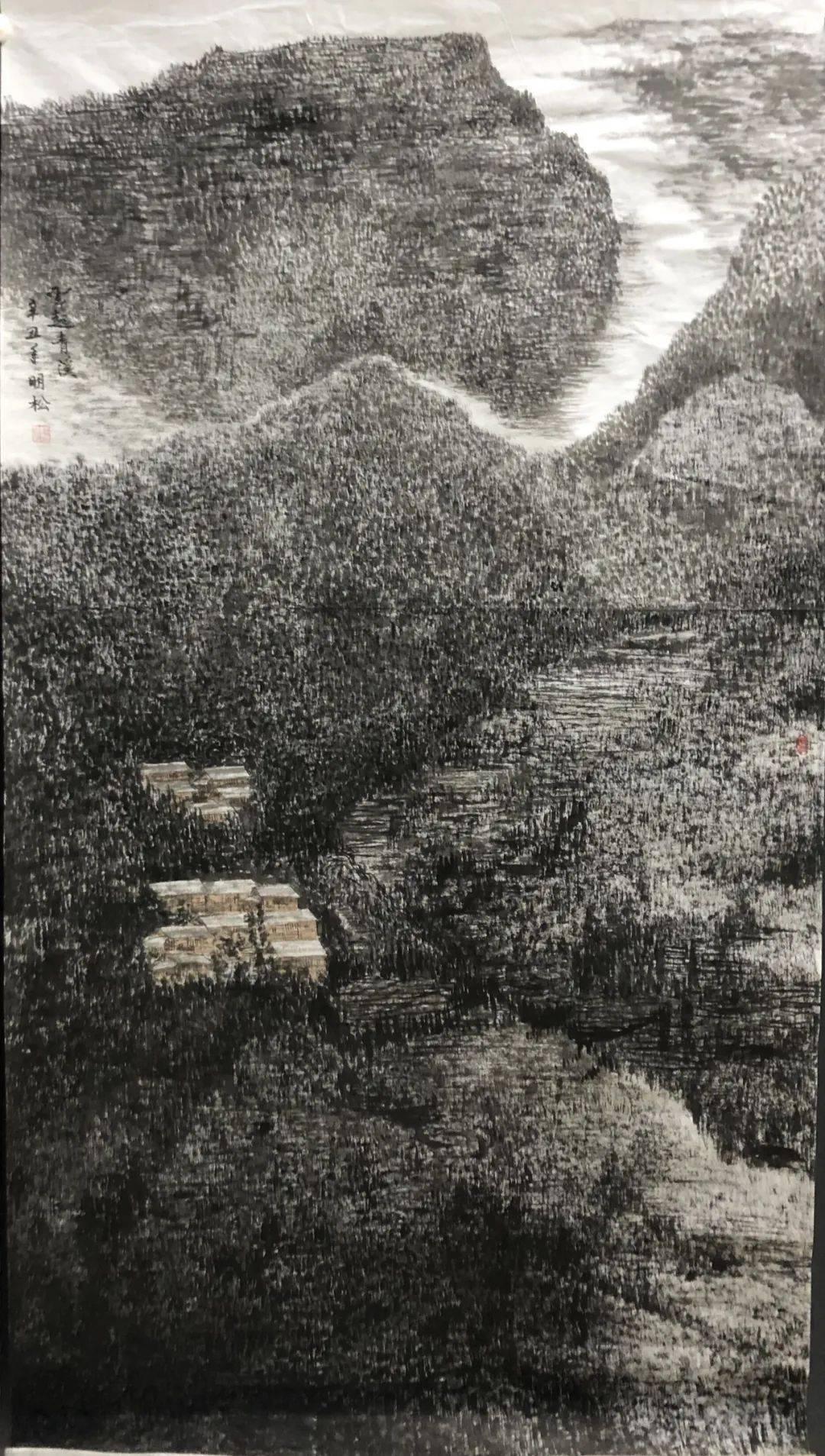 杨明松写意虎画大气凛凛威震山河