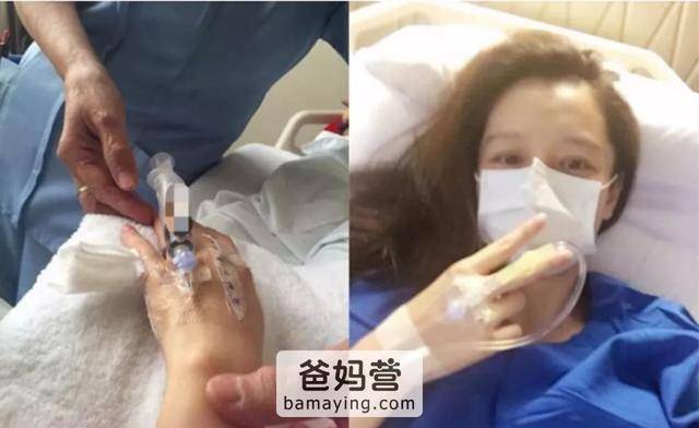 千辛万苦才生下一个宝宝,这个满足的微笑,让人看着心疼.