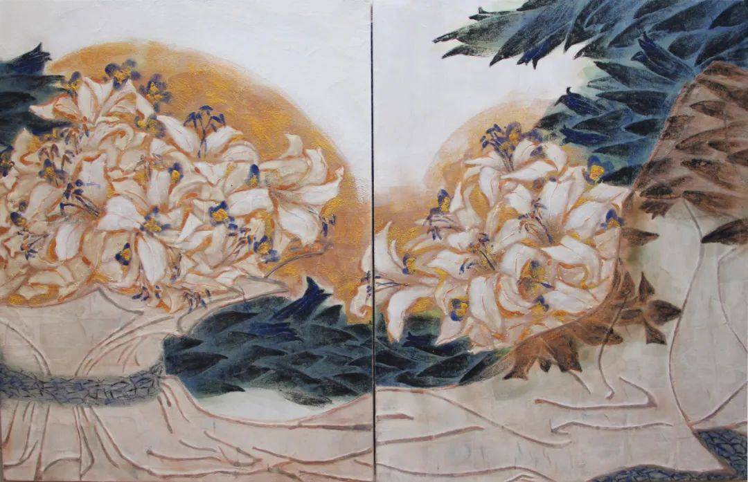 【来稿选登】郝亦姮:岩彩61意象_作品_cm_梦之