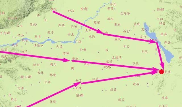 汉二年(公元前205年)四月,刘邦令萧何镇守栎阳,负责筹集物资,自渭水