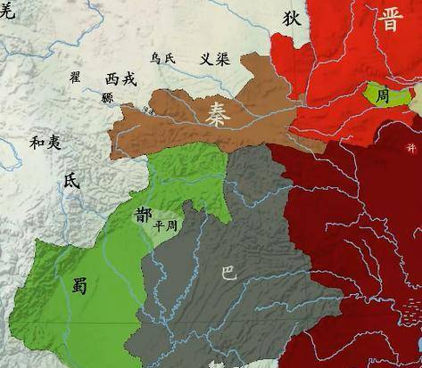 实行分封制,周天子将天下土地分封给各诸侯国进行统治,市境属巴子国