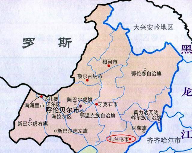 作为非地级行政区的驻地城市,扎兰屯在内