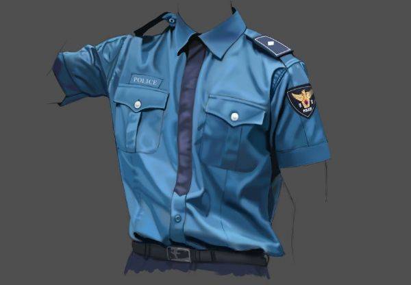 教你警察制服的画法步骤!_阴影_颜色_paint