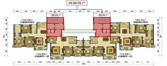 三梯六户优于两梯四户吗_电梯_户型_优缺点