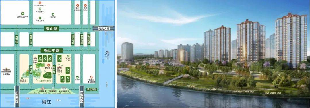 区位图,效果图项目概况:晋合·湘水湾位于株洲市天元区珠江南路1号,总