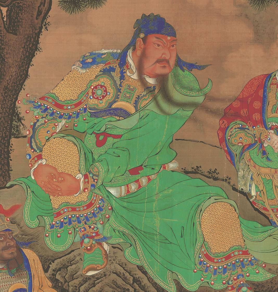 关羽擒将图沉寂宫廷百年它竟是明朝皇帝的战旗
