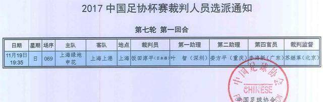 日本裁判执法中国足协杯决赛！申花VS上港，一触即发