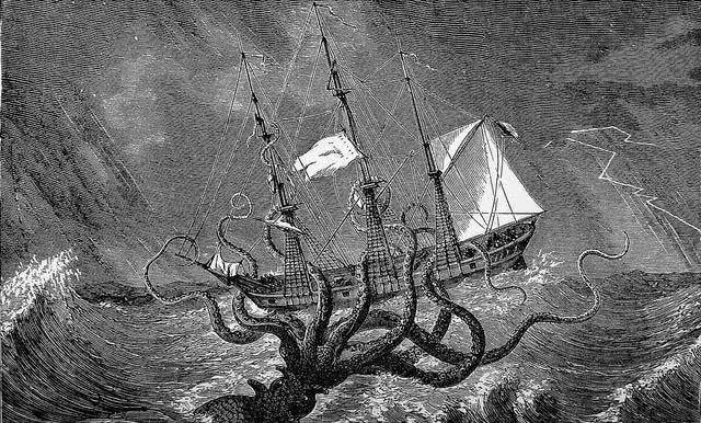 “北海巨妖”克拉肯的宿世此生，它纷歧定是大王乌贼