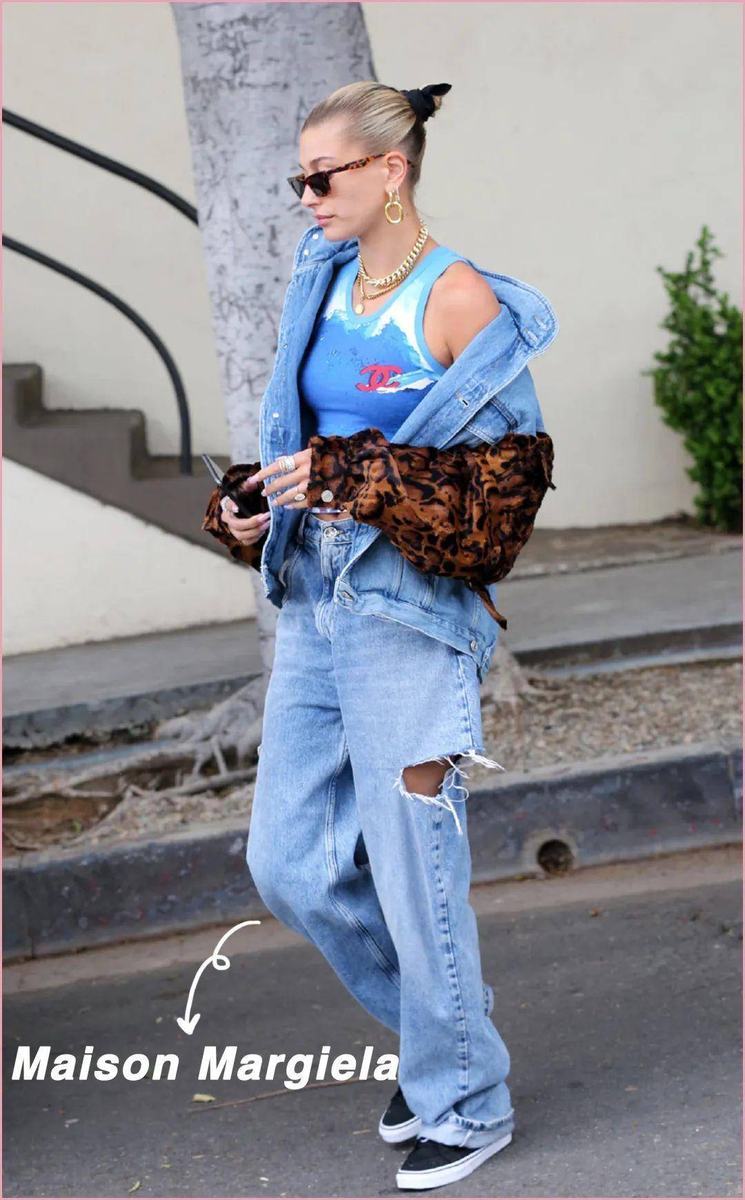 出街即炸街，Hailey Bieber 的大佬式私服