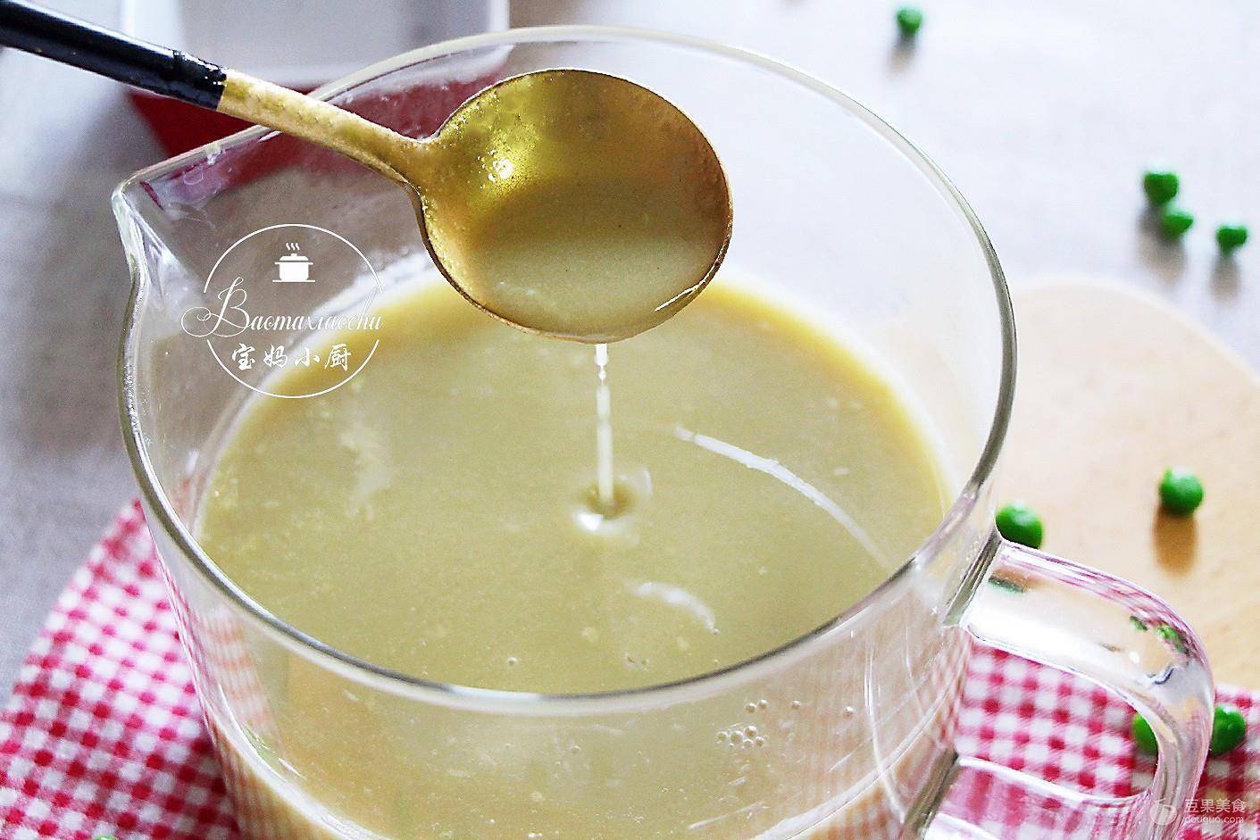 比熬粥省事有营养~山药豌豆大米糊