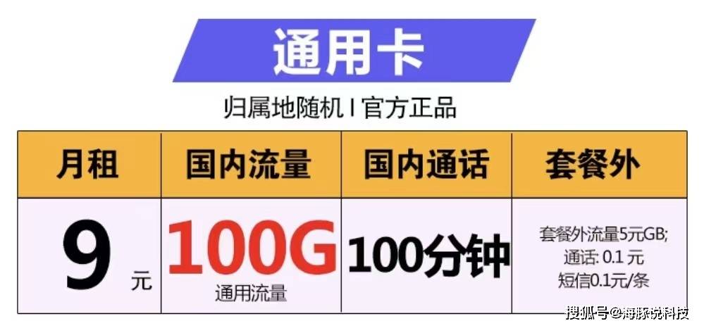 中国电信发作了，100GB通用流量+100分钟+月租9元，酣畅用网乐无忧！