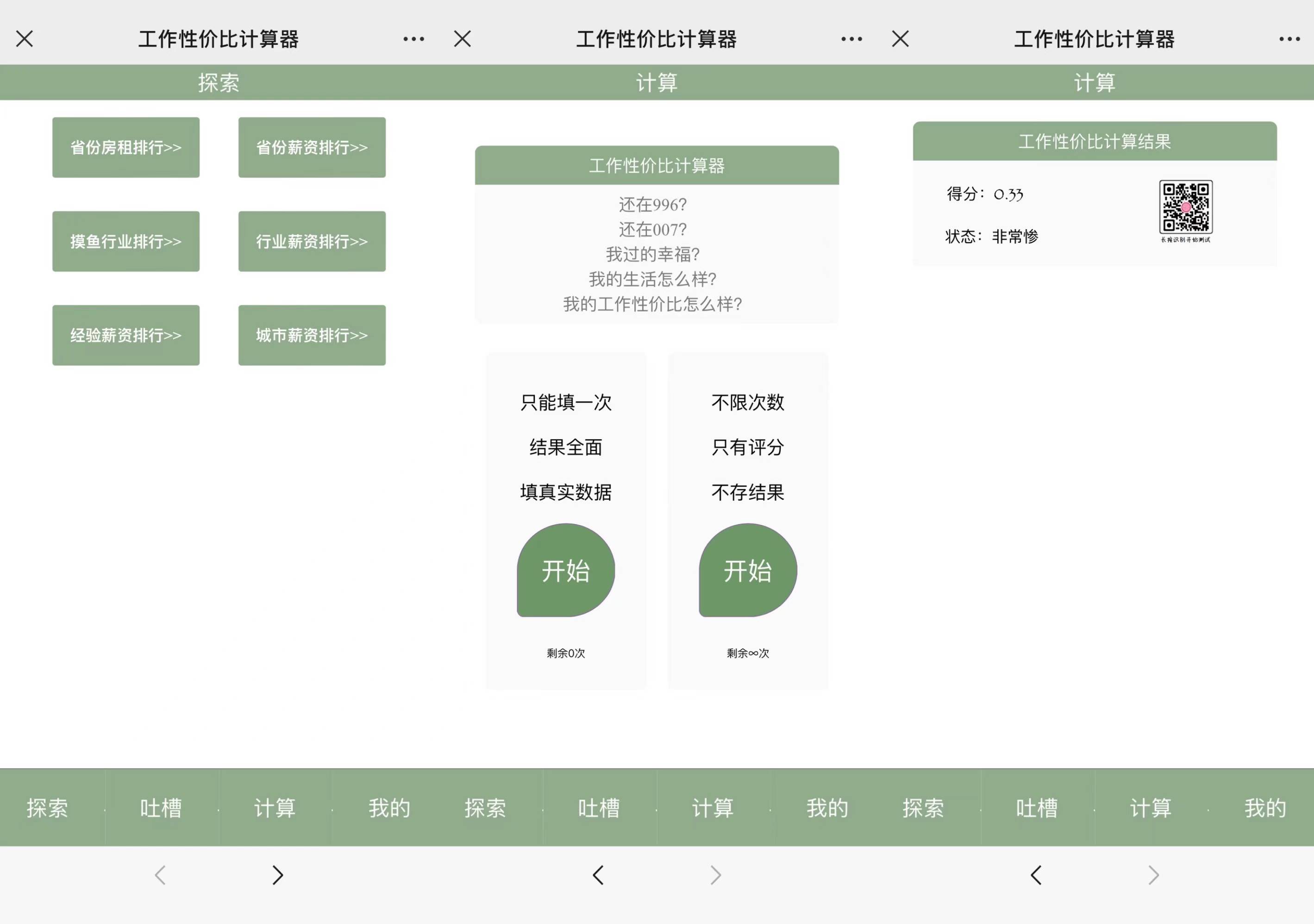 低于0.8就告退？那款打工计算器，算出你的工做性价比