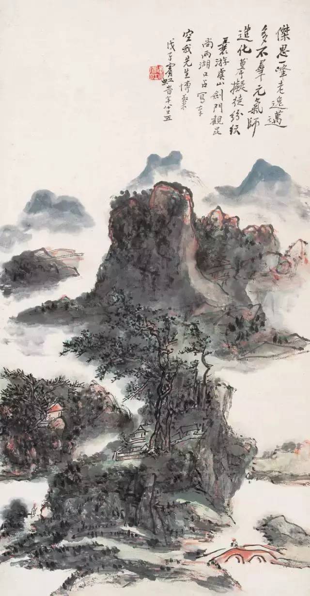 黄宾虹典范山川画高清全集，百看不厌！